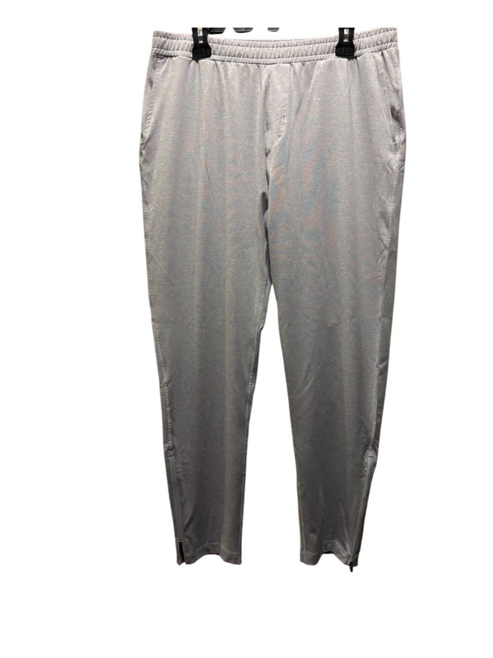 Vuori Mens XL Gray Performance Joggers With Zippered Pockets & Elastic Waistband